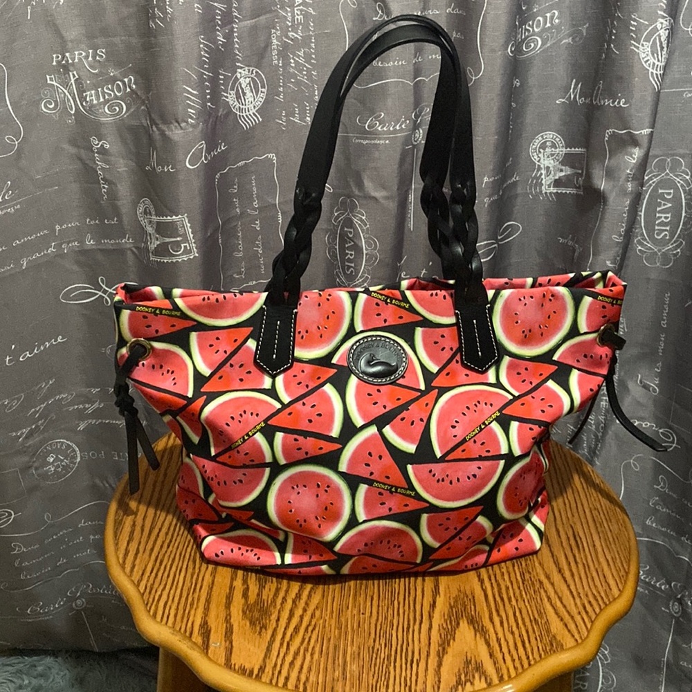Dooney and Bourke watermelon tote bag